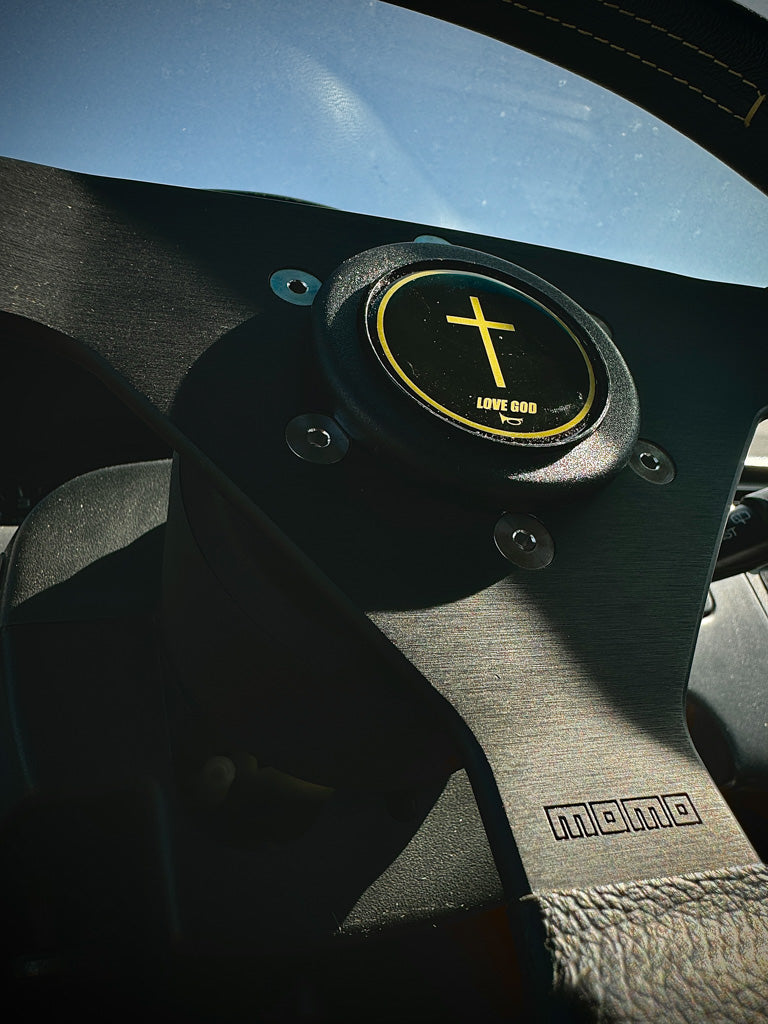 Love God Horn Button