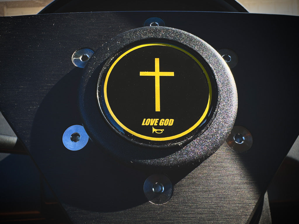 Love God Horn Button