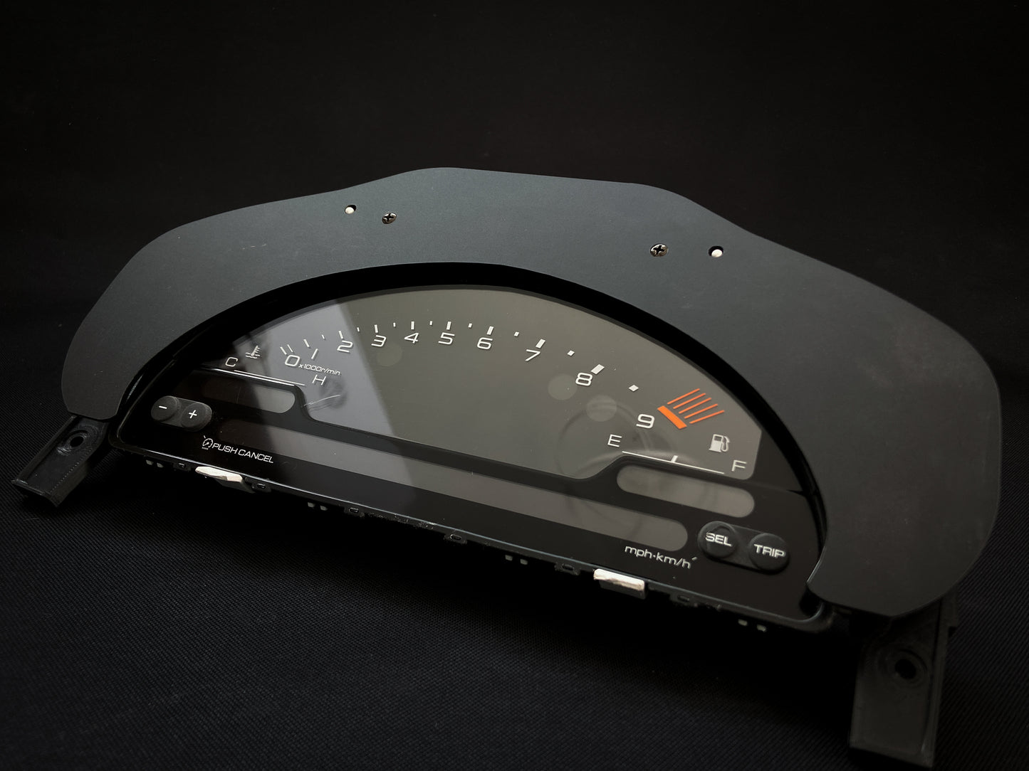 S2000 Cluster Conversion Matte and Gloss Black Acrylic Bezel (96-00 Honda Civic)