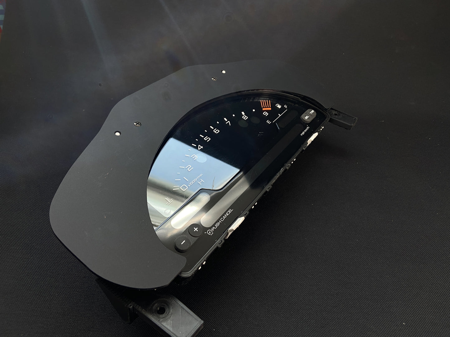 S2000 Cluster Conversion Matte and Gloss Black Acrylic Bezel (96-00 Honda Civic)