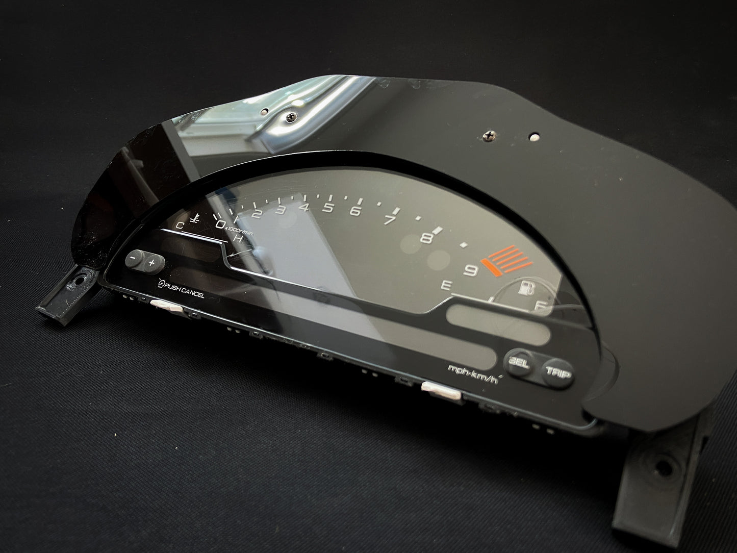 S2000 Cluster Conversion Matte and Gloss Black Acrylic Bezel (96-00 Honda Civic)