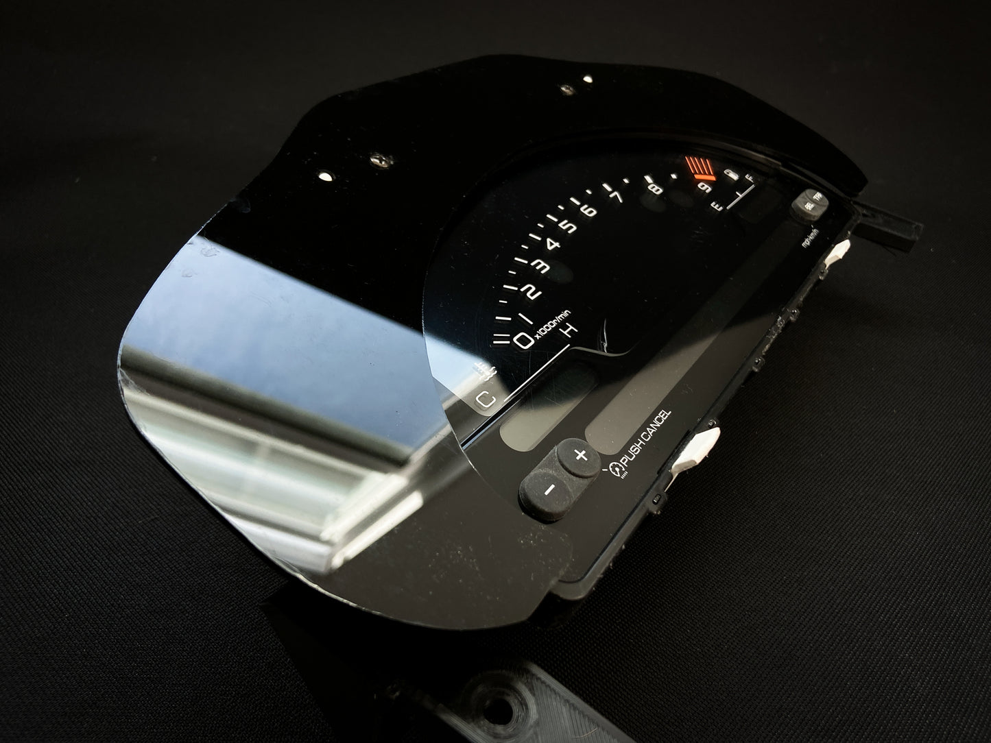S2000 Cluster Conversion Matte and Gloss Black Acrylic Bezel (96-00 Honda Civic)