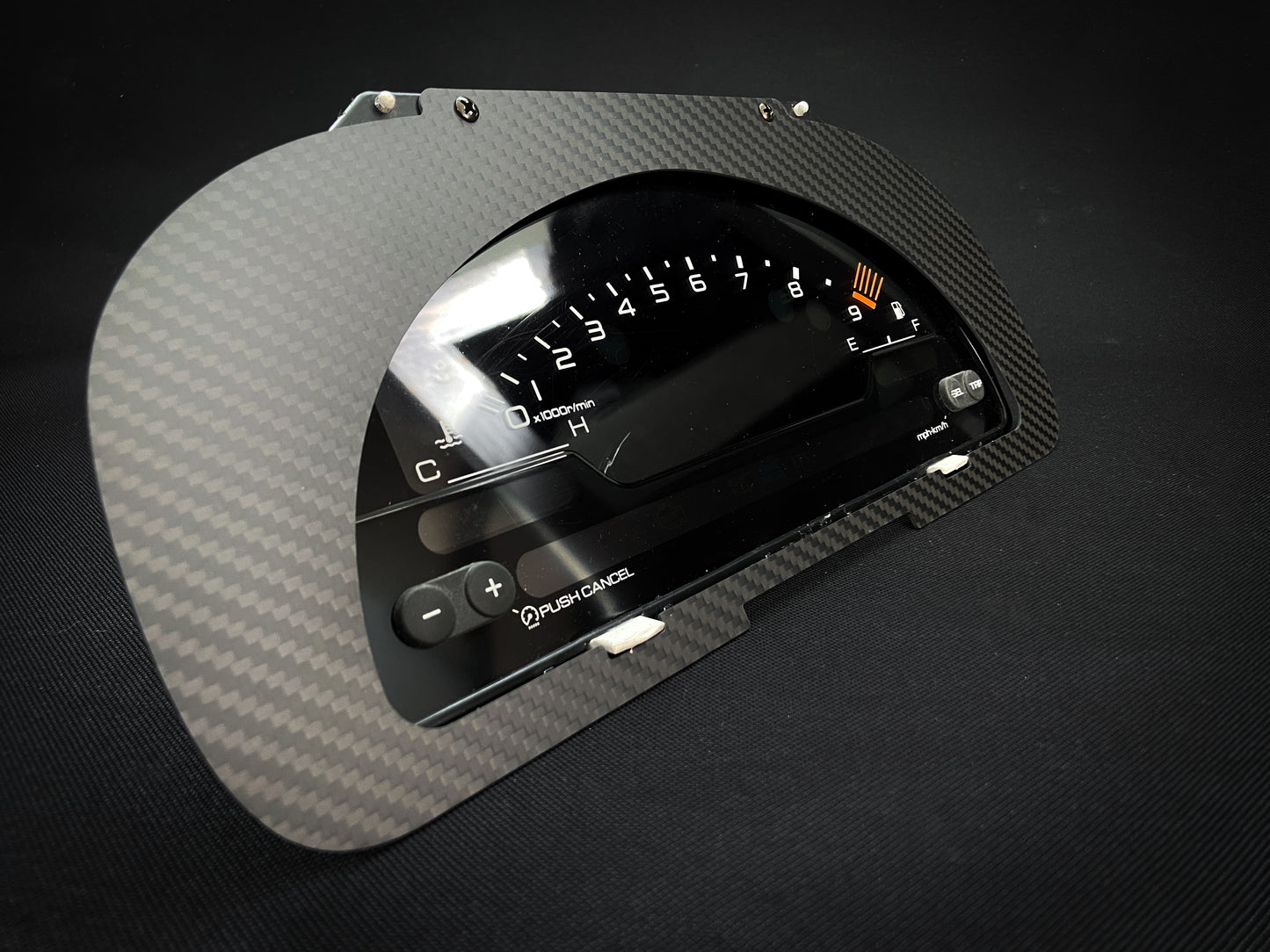 S2000 Cluster Conversion Twill Weave Carbon Fiber Bezel (92-95 Honda Civic)