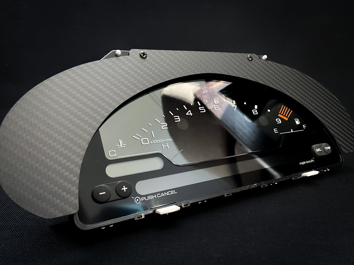 S2000 Cluster Conversion Twill Weave Carbon Fiber Bezel (94-01 Acura Integra)