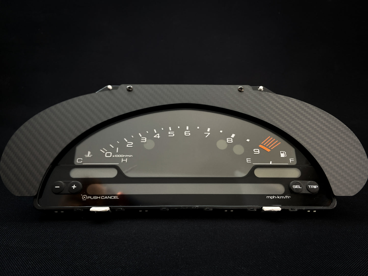 S2000 Cluster Conversion Twill Weave Carbon Fiber Bezel (94-01 Acura Integra)