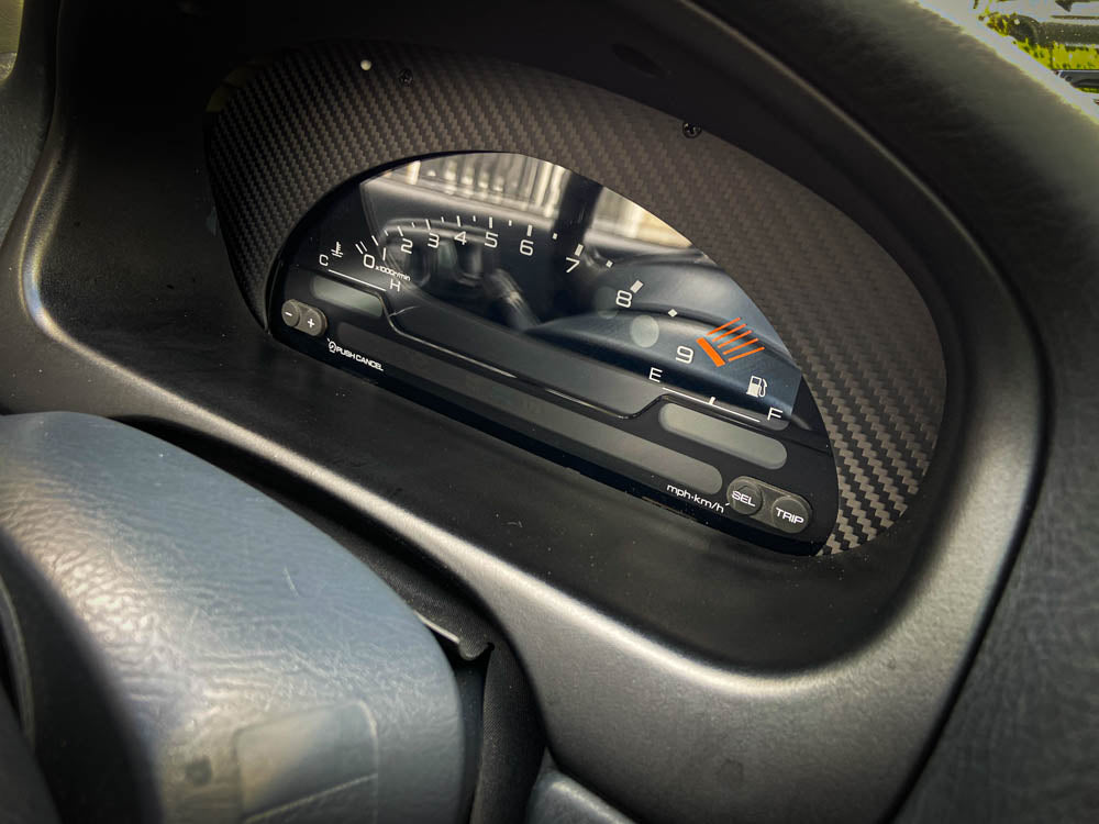 S2000 Cluster Conversion Twill Weave Carbon Fiber Bezel (96-00 Honda Civic)