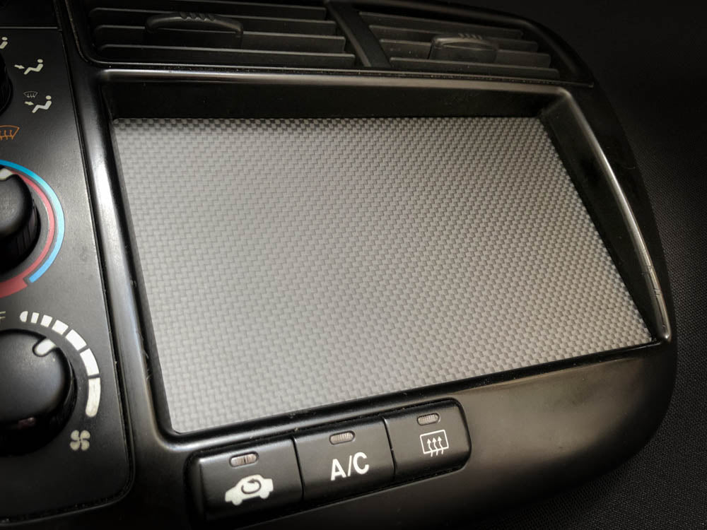 Carbon Fiber Double DIN Cover