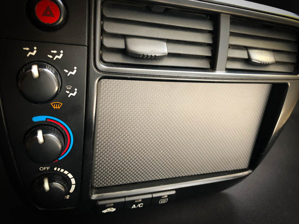 Carbon Fiber Double DIN Cover