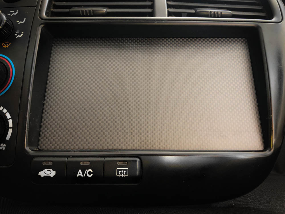 Carbon Fiber Double DIN Cover