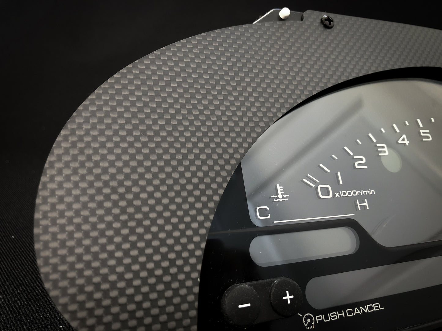 S2000 Cluster Conversion 1x1 Weave Carbon Fiber Bezel (94-01 Acura Integra)