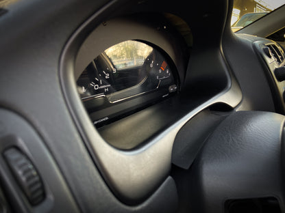 S2000 Cluster Conversion Matte and Gloss Black Acrylic Bezel (96-00 Honda Civic)