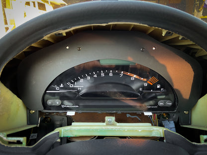 S2000 Cluster Conversion Matte and Gloss Black Acrylic Bezel (96-00 Honda Civic)