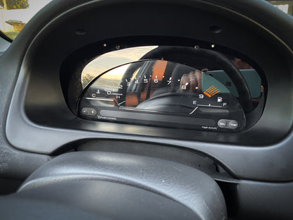 S2000 Cluster Conversion Matte and Gloss Black Acrylic Bezel (96-00 Honda Civic)