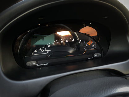 S2000 Cluster Conversion Matte and Gloss Black Acrylic Bezel (96-00 Honda Civic)