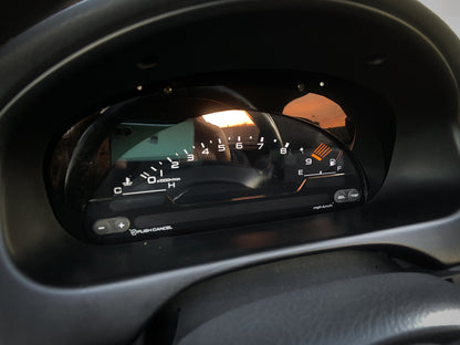 S2000 Cluster Conversion Matte and Gloss Black Acrylic Bezel (96-00 Honda Civic)