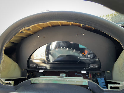 S2000 Cluster Conversion Matte and Gloss Black Acrylic Bezel (96-00 Honda Civic)