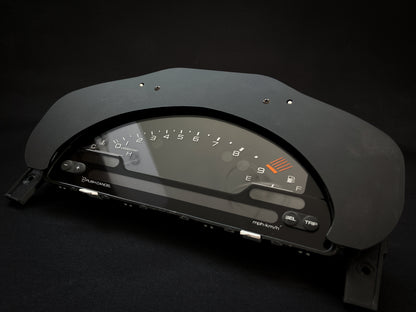 S2000 Cluster Conversion Matte and Gloss Black Acrylic Bezel (96-00 Honda Civic)