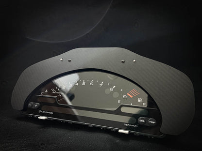 S2000 Cluster Conversion Twill Weave Carbon Fiber Bezel (96-00 Honda Civic)