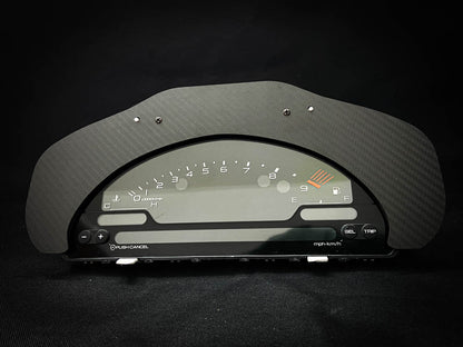 S2000 Cluster Conversion Twill Weave Carbon Fiber Bezel (96-00 Honda Civic)